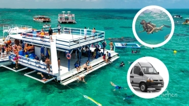 Catamarã + Mergulho Livre + Transfer + Cilindro em Maracajaú